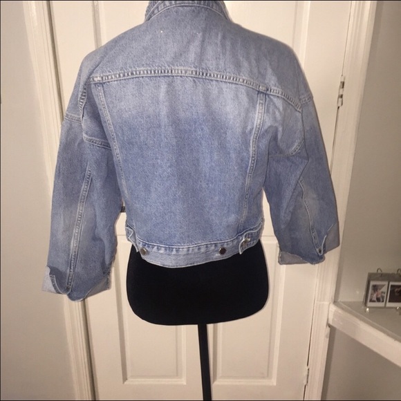 H&M Relaxed Fit Denim Jean Jacket SZ 2 & 4 - Picture 4 of 6